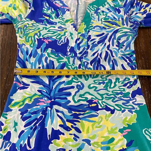Lilly Pulitzer Riva Dress Brilliant Blue Wade & Sea Size Small Like New - Picture 8 of 13